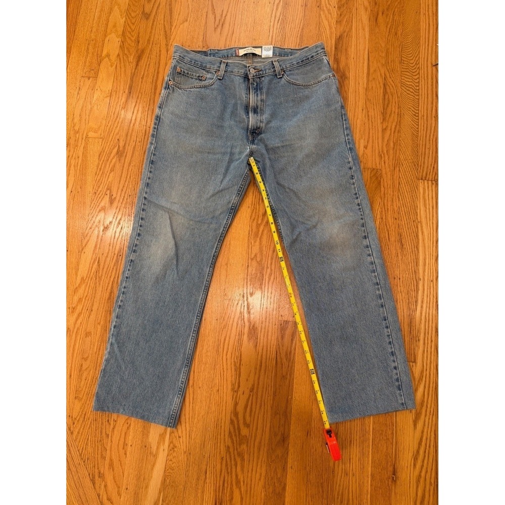 Levi's 505 Regular Fit Jeans Light Wash Denim Pants 38โ x 34